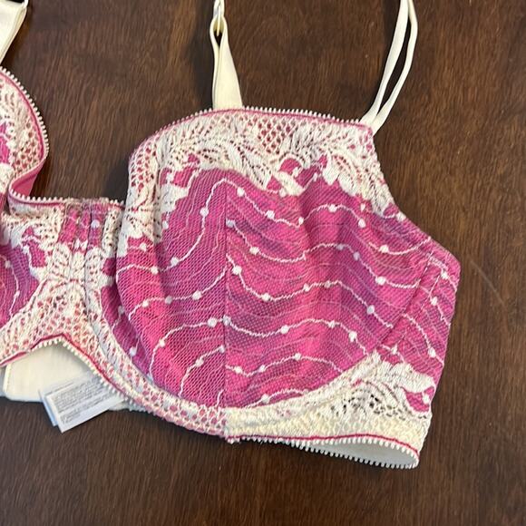 Wacoal Pink Tan Underwired Lace Bra 853168 36D - Picture 2 of 6